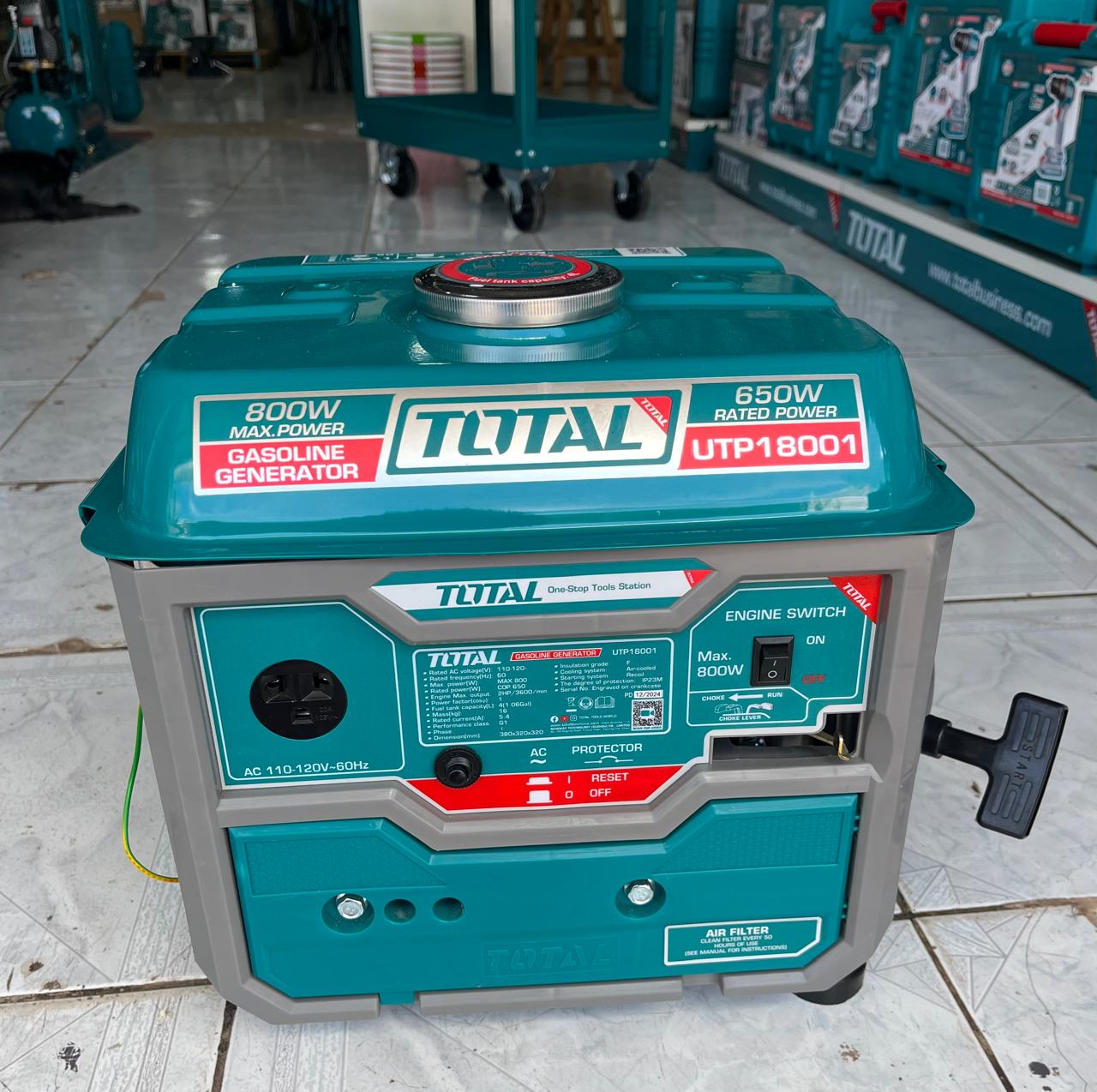 GENERADOR ELECTRICO 800W TOTAL UTP18001